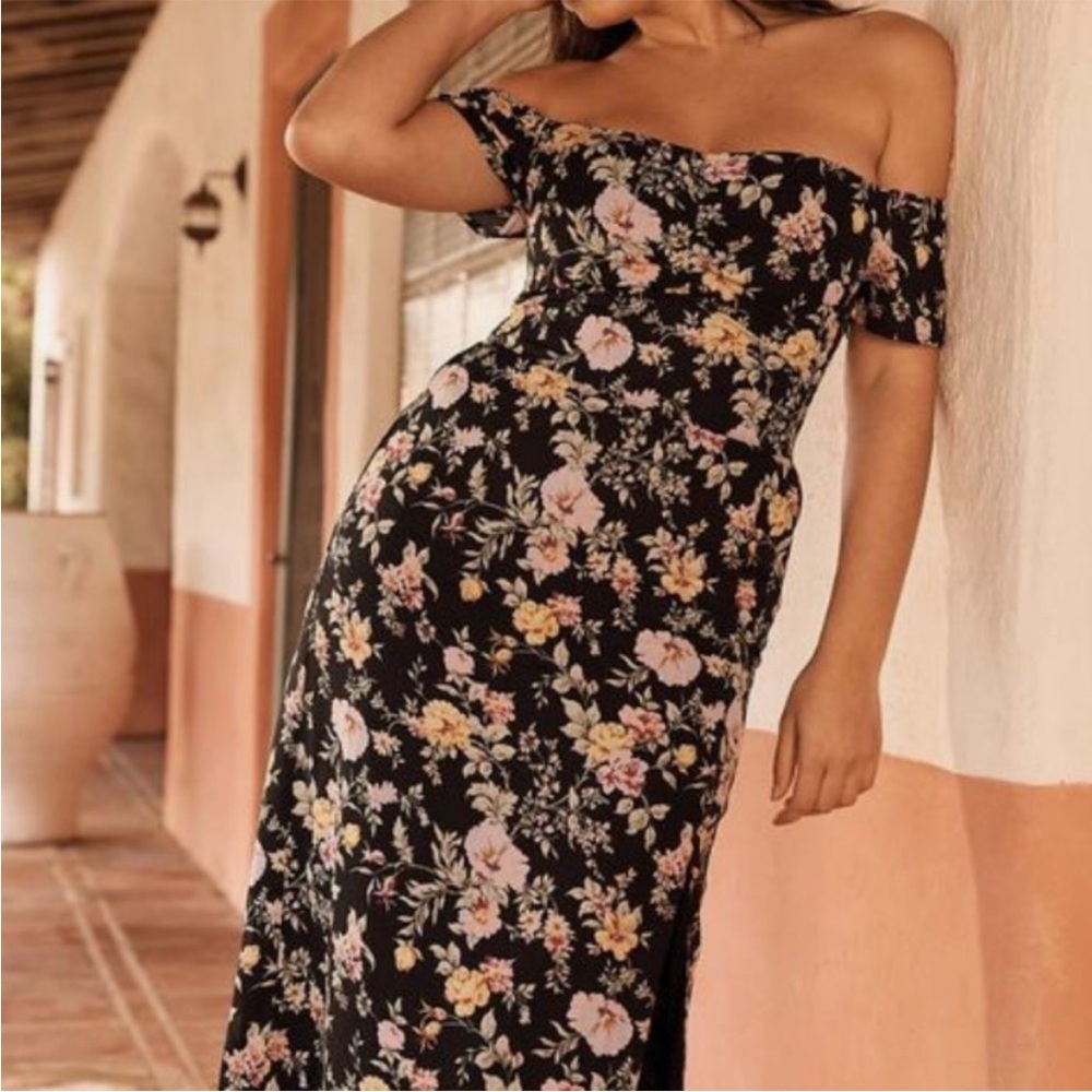 Abercrombie off shoulder midi dress